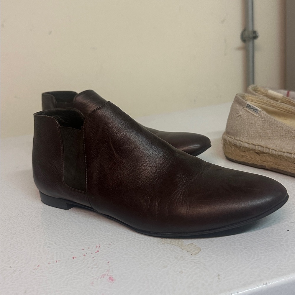 Barneys New York CO-OP Dark Brown Heeled Boots